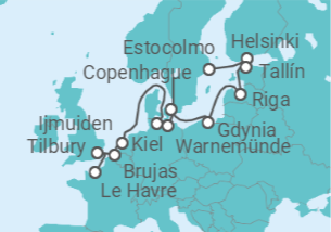Itinerario del Crucero Lo mejor de Barroco - Regent Seven Seas