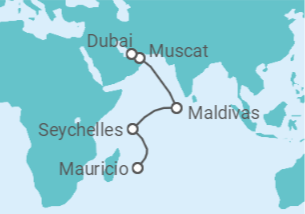 Itinerario del Crucero De Seychelles a la arena - Regent Seven Seas