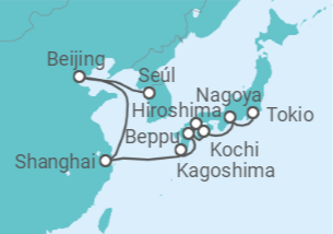 Itinerario del Crucero Aventura exótica - Regent Seven Seas
