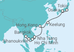 Itinerario del Crucero Horizontes icónicos, noches estrelladas - Regent Seven Seas