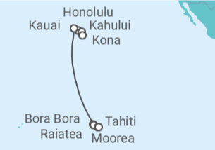 Itinerario del Crucero Estados Unidos (EE.UU.), Polinesia Francesa - NCL Norwegian Cruise Line