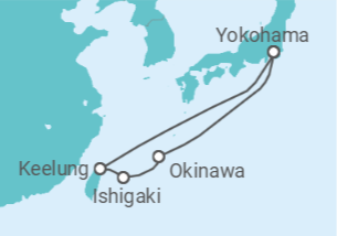 Itinerario del Crucero Semana de Oro de las Islas Japonesas del Sur - Princess Cruises