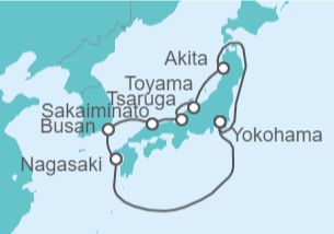 Itinerario del Crucero Japón - Princess Cruises