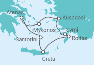 Itinerario del Crucero Grecia, Turquía - Azamara