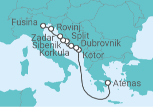 Itinerario del Crucero Montenegro, Croacia e Italia - Azamara