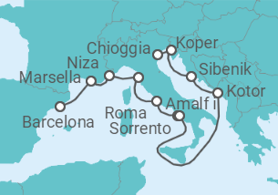 Itinerario del Crucero Lo Mejor del Mediterráneo - Azamara