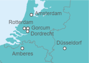 Itinerario del Crucero Holanda - Riverside