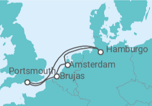 Itinerario del Crucero Bélgica, Holanda, Alemania - Virgin Voyages