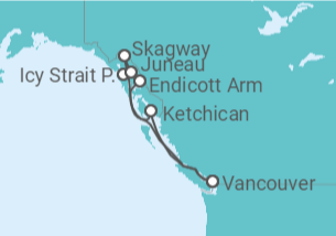 Itinerario del Crucero Alaska - Celebrity Cruises