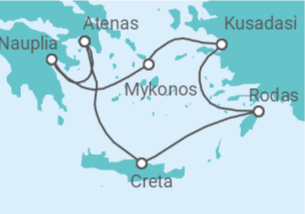 Itinerario del Crucero La belleza escarpada de Creta - Silversea