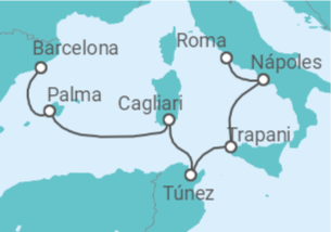 Itinerario del Crucero Tradiciones del Mediterráneo - Silversea