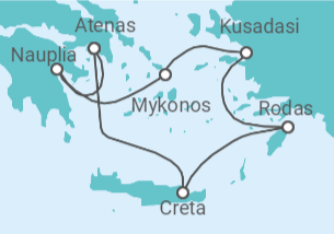 Itinerario del Crucero Las antiguas Grecia y Roma - Silversea