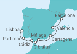 Itinerario del Crucero Playas doradas y encanto cultural - Silversea