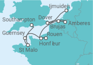 Itinerario del Crucero Embriagadores paisajes costeros - Silversea