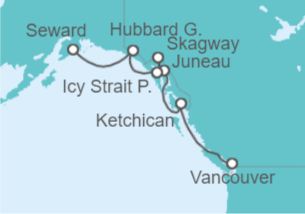 Itinerario del Crucero Alaska - Silversea
