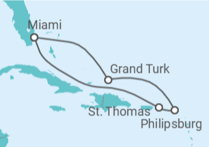 Itinerario del Crucero Mar Caribe - Princess Cruises