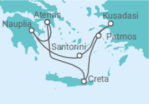 Itinerario del Crucero Rapsodia griega - Regent Seven Seas