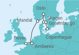 Itinerario del Crucero Suecia, Noruega - Seabourn