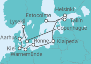 Itinerario del Crucero Descubrimiento del Mar Báltico - Oceania Cruises