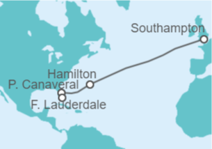 Itinerario del Crucero Bermudas, Estados Unidos (EE.UU.) - Cunard