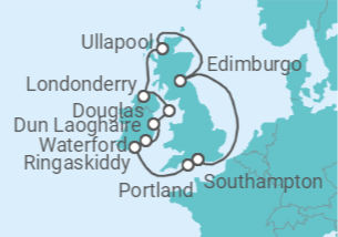 Itinerario del Crucero Inmersión en las Islas Británicas - Oceania Cruises