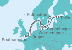 Itinerario del Crucero Mar Báltico y más allá - Oceania Cruises