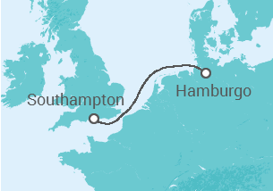 Itinerario del Crucero Reino Unido - Cunard
