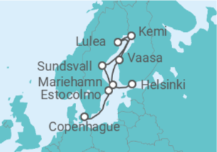 Itinerario del Crucero Iluminación nórdica - Oceania Cruises