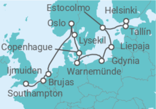 Itinerario del Crucero Capitales del Mar Báltico y del Norte - Oceania Cruises