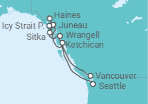 Itinerario del Crucero Descubrimiento del Pasaje Interior - Oceania Cruises