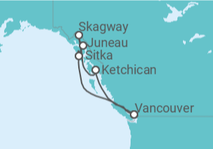 Itinerario del Crucero Alaska - Royal Caribbean