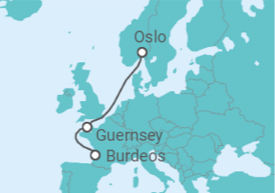 Itinerario del Crucero El Norte de Europa y el canal de Kiel - Seadream Yacht Club