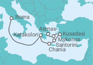 Itinerario del Crucero Lo mejor de Grecia - Royal Caribbean