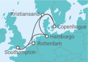 Itinerario del Crucero Escapadas a las ciudades del norte - Royal Caribbean