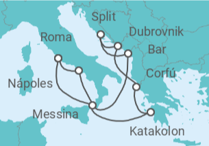 Itinerario del Crucero Italia, Grecia, Croacia - Celebrity Cruises
