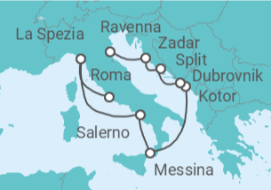 Itinerario del Crucero Italia, Montenegro, Croacia - Celebrity Cruises
