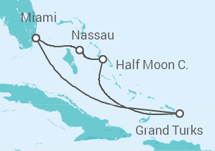 Itinerario del Crucero Bahamas - Carnival Cruise Line