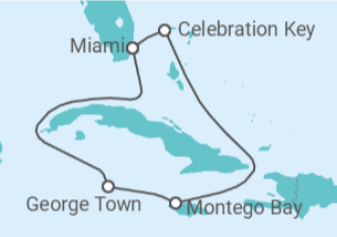 Itinerario del Crucero Jamaica, Islas Caimán - Carnival Cruise Line