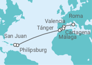 Itinerario del Crucero Desde Roma a San Juan de Puerto Rico - Celebrity Cruises