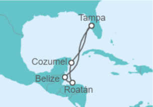 Itinerario del Crucero Belice, México - Carnival Cruise Line
