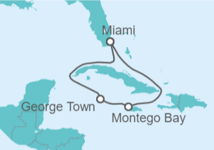 Itinerario del Crucero Islas Caimán, Jamaica - Carnival Cruise Line