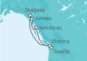 Itinerario del Crucero Alaska - Carnival Cruise Line
