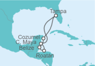 Itinerario del Crucero México, Belice - Carnival Cruise Line