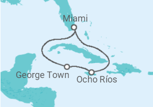 Itinerario del Crucero Islas Caimán, Jamaica - Carnival Cruise Line
