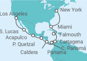 Itinerario del Crucero Canal de Panamá: México y Jamaica - NCL Norwegian Cruise Line