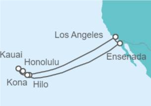 Itinerario del Crucero Islas hawaianas - Princess Cruises