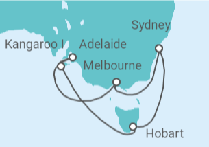Itinerario del Crucero Australia: Melbourne, Adelaida e Isla Canguro - NCL Norwegian Cruise Line