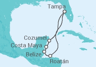 Itinerario del Crucero Belice, Honduras, México - Royal Caribbean