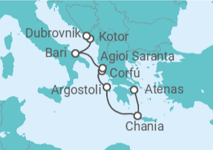 Itinerario del Crucero Despertar del Adriático - Oceania Cruises