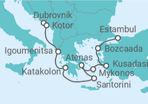 Itinerario del Crucero Puente al Bósforo - Oceania Cruises